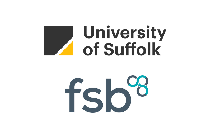 University of Suffolk and Federation of Small Businesses Logo